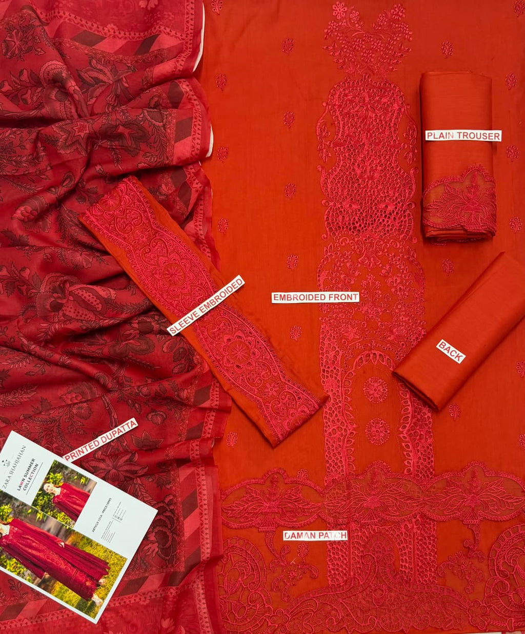 zara SHAHJAHAN 3pc EMB