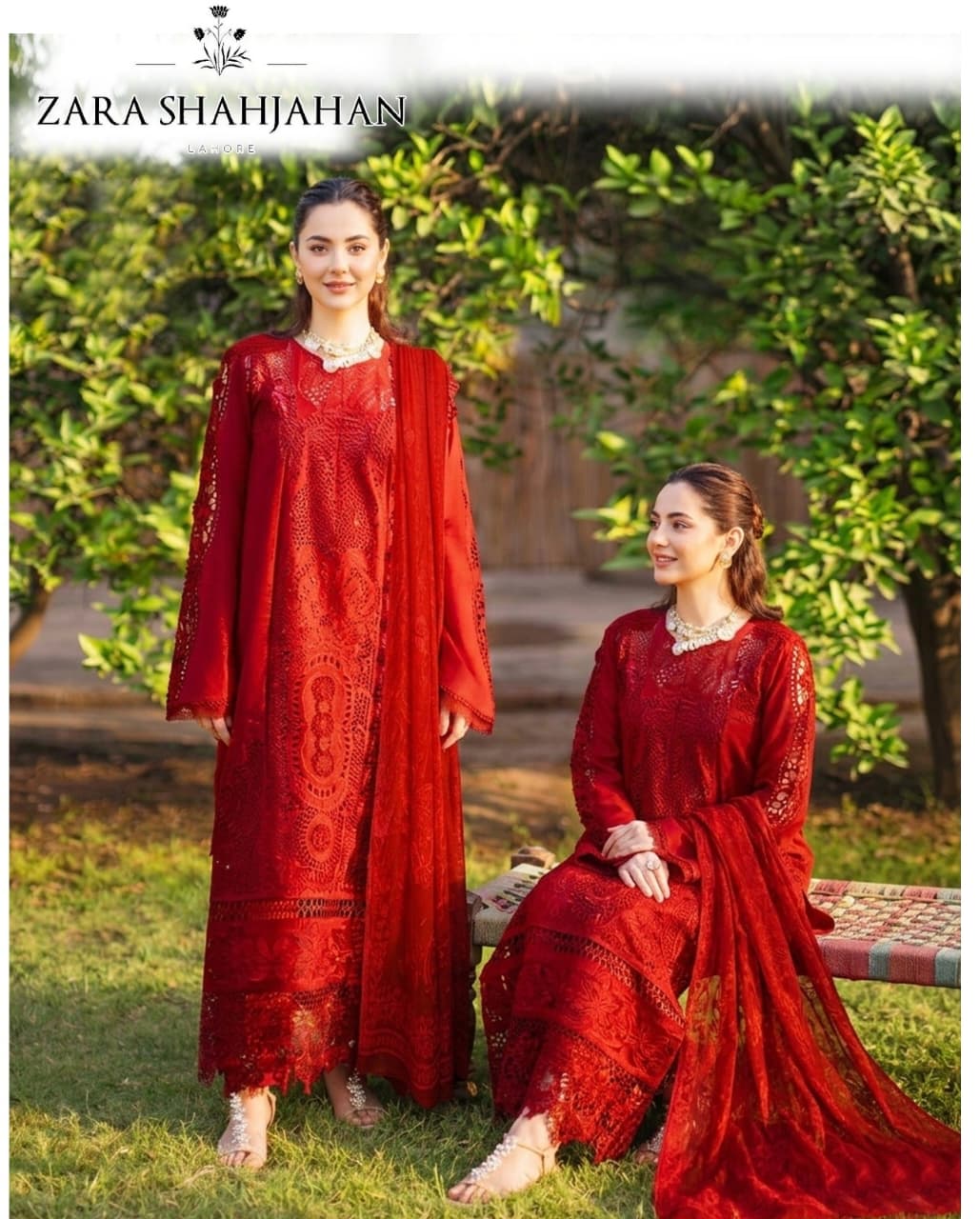 zara SHAHJAHAN 3pc EMB